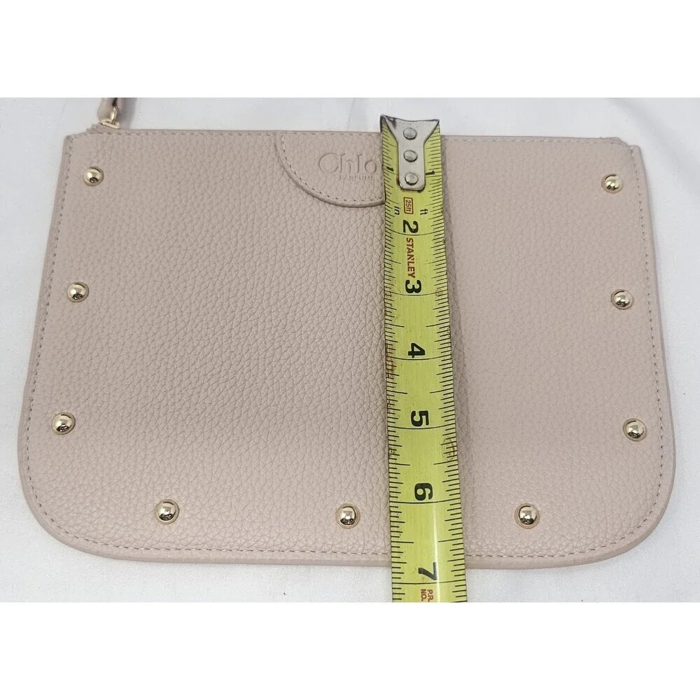 Chloe Parfum Soft Pink With Gold Trimmings Hardware Pouch Cosmetics Bag NEW